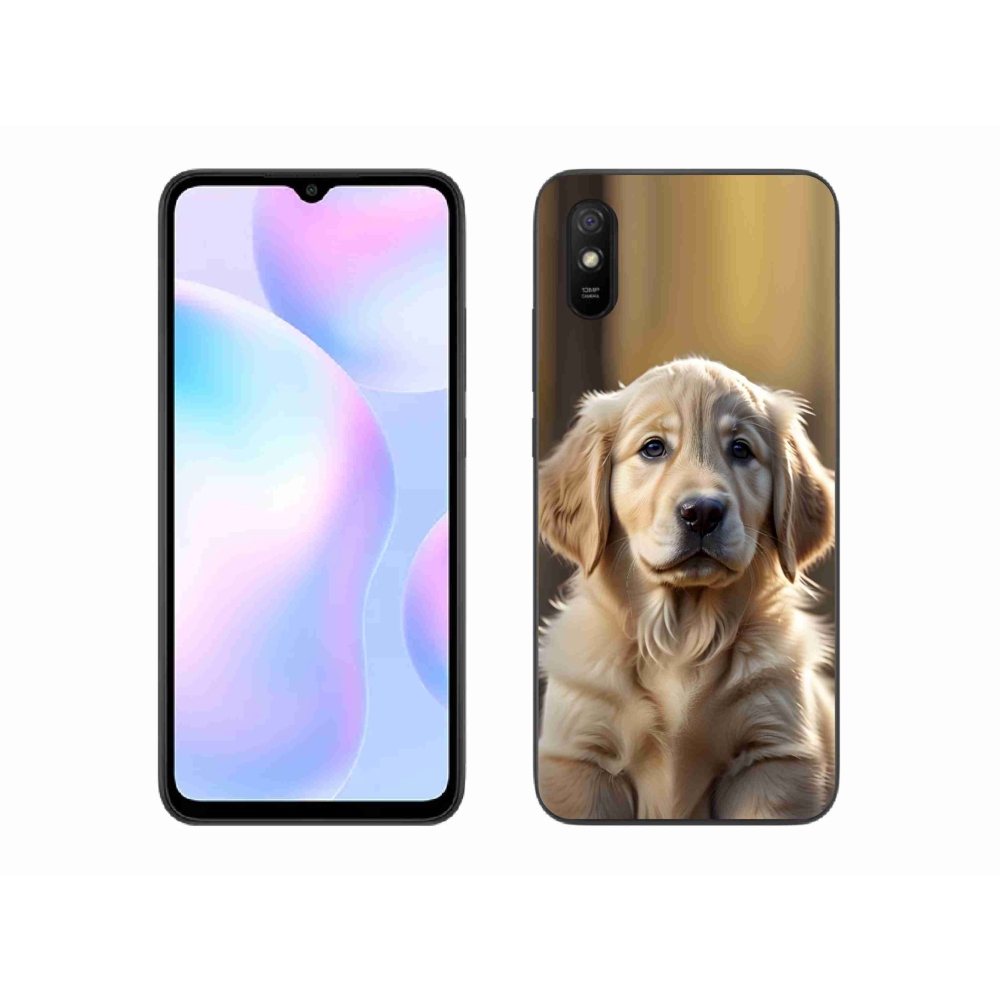 Gelový kryt mmCase na Xiaomi Redmi 9AT - roztomilý zlatý retrívr