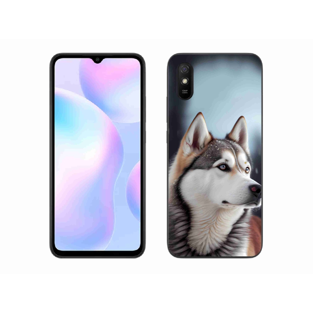 Gelový kryt mmCase na Xiaomi Redmi 9AT - sibiřský husky