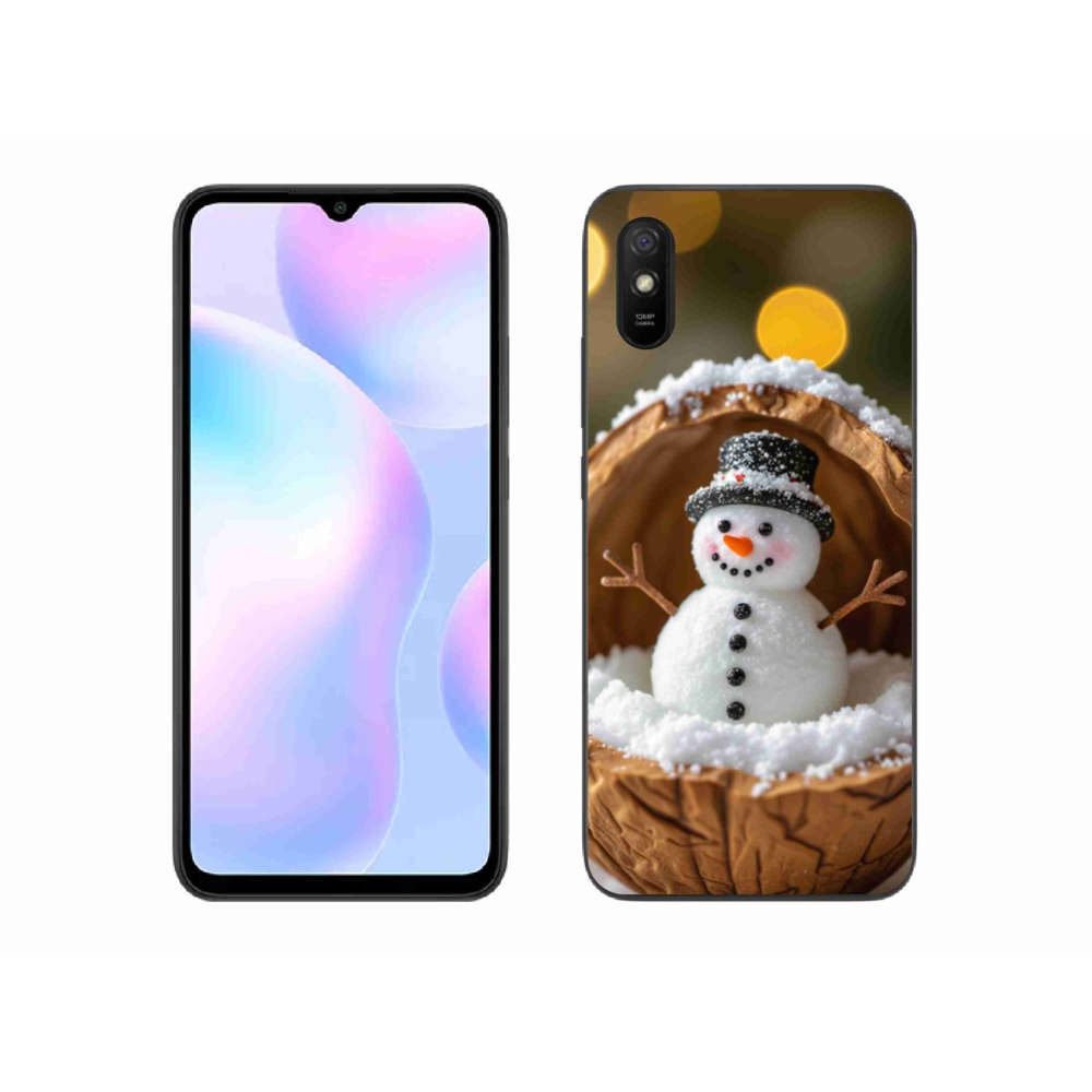 Gelový kryt mmCase na Xiaomi Redmi 9AT - sněhulák 4