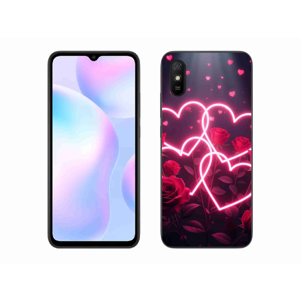 Gelový kryt mmCase na Xiaomi Redmi 9AT - srdce lásky