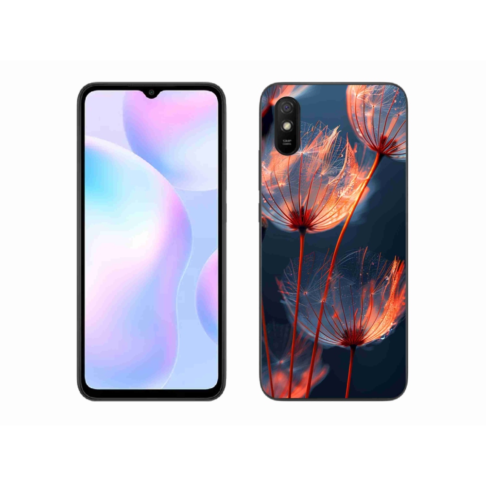 Gelový kryt mmCase na Xiaomi Redmi 9AT - světélkující chmýří
