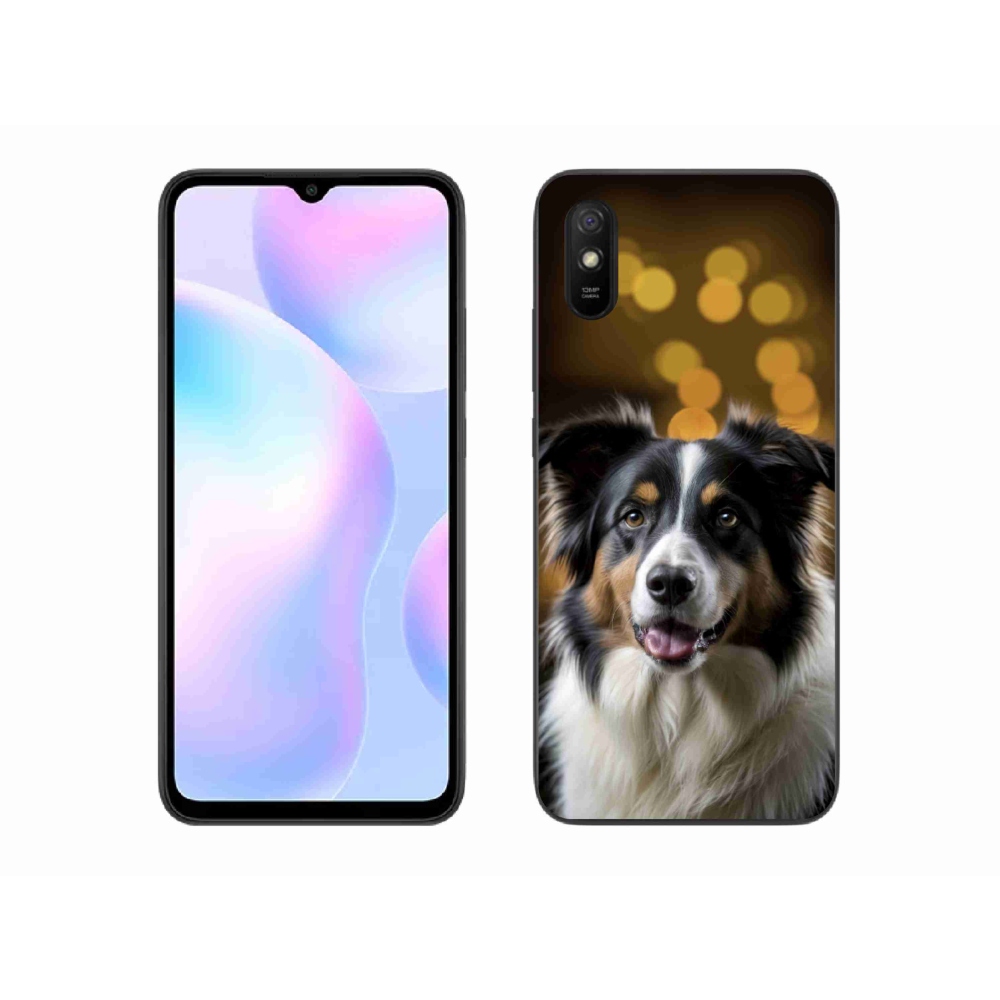 Gelový kryt mmCase na Xiaomi Redmi 9AT - usměvavý australský ovčák