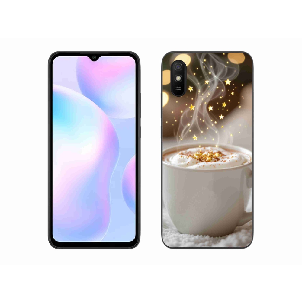 Gelový kryt mmCase na Xiaomi Redmi 9AT - vánoční horký nápoj