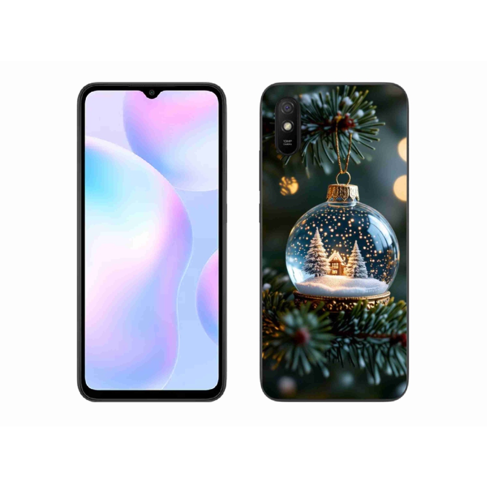 Gelový kryt mmCase na Xiaomi Redmi 9AT - vánoční koule 2