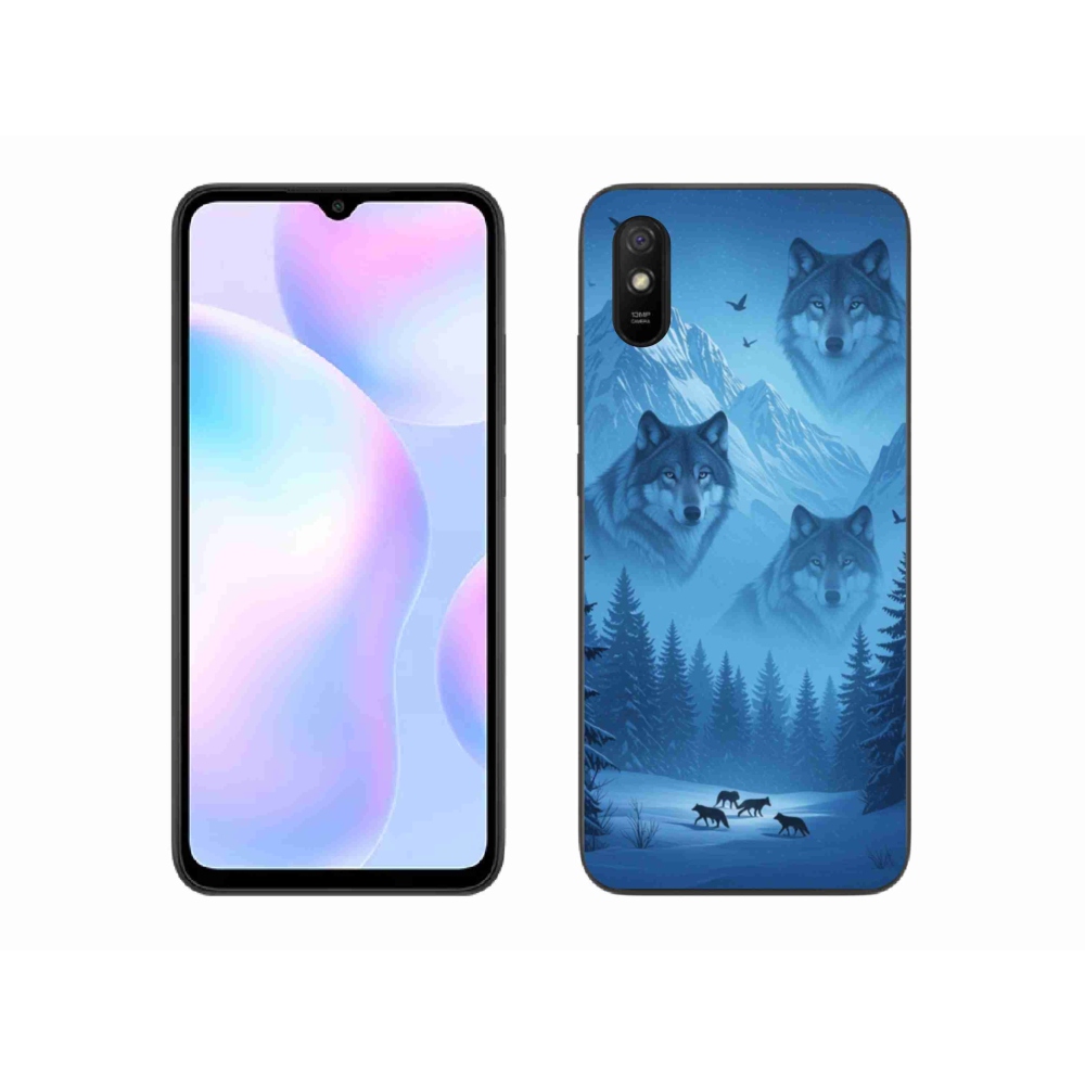 Gelový kryt mmCase na Xiaomi Redmi 9AT - vlčí smečka