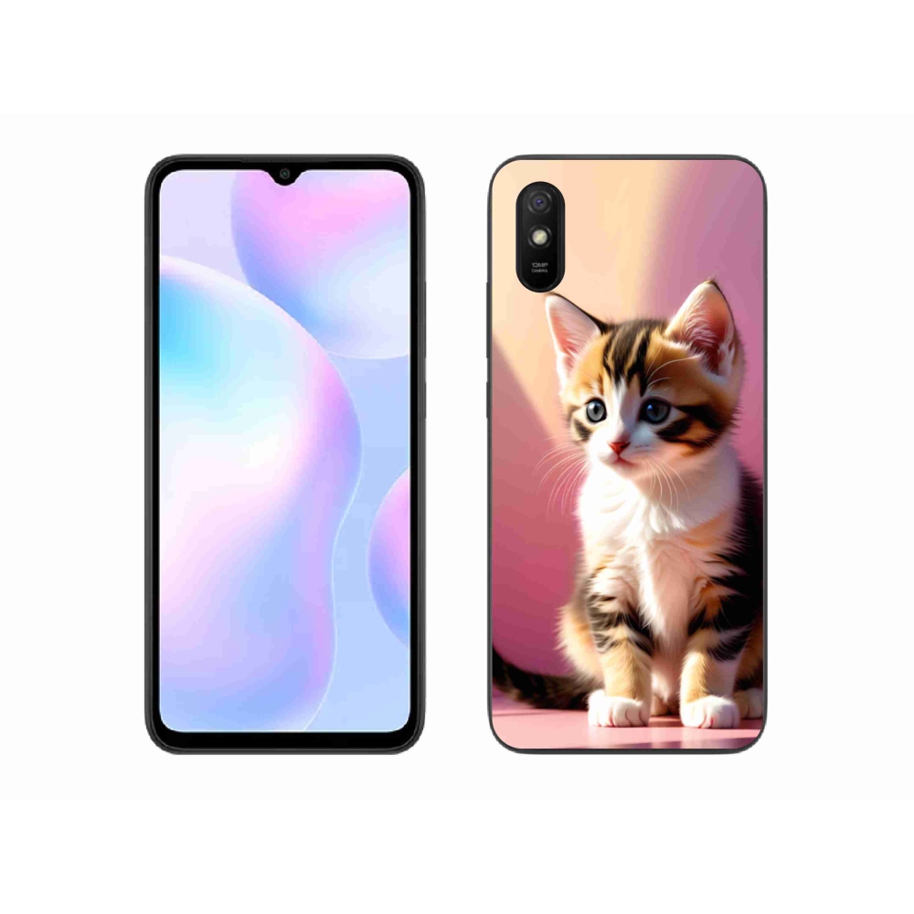 Gelový kryt mmCase na Xiaomi Redmi 9AT - zvědavé kotě 2