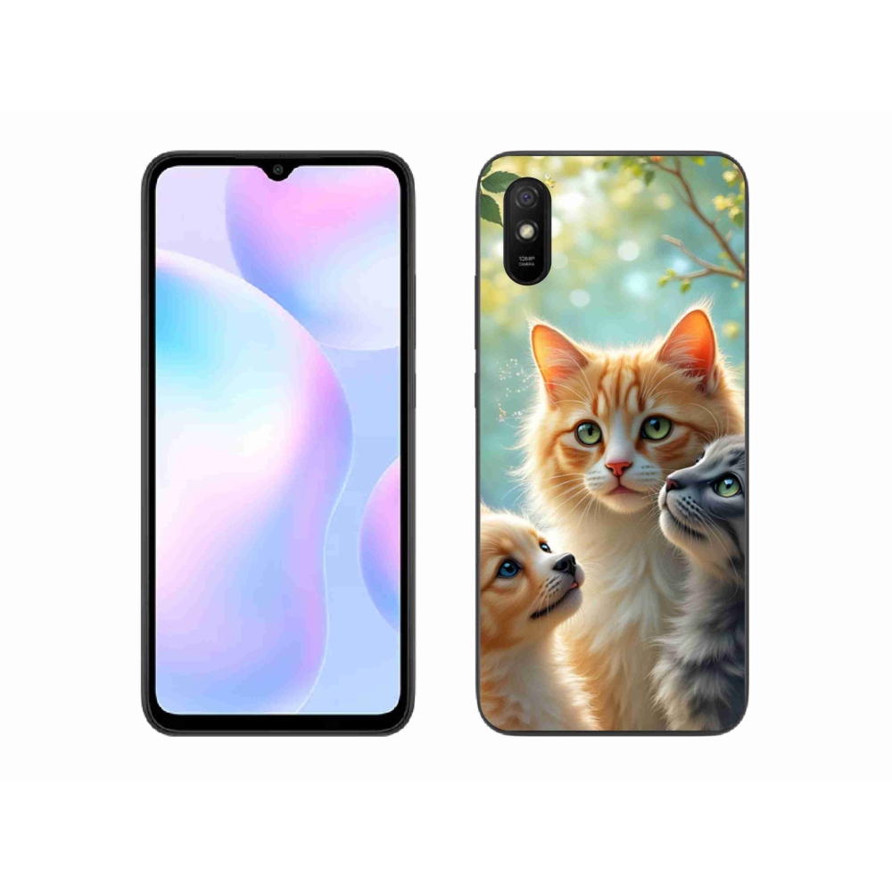 Gelový kryt mmCase na Xiaomi Redmi 9AT - zvířecí přátelství 2