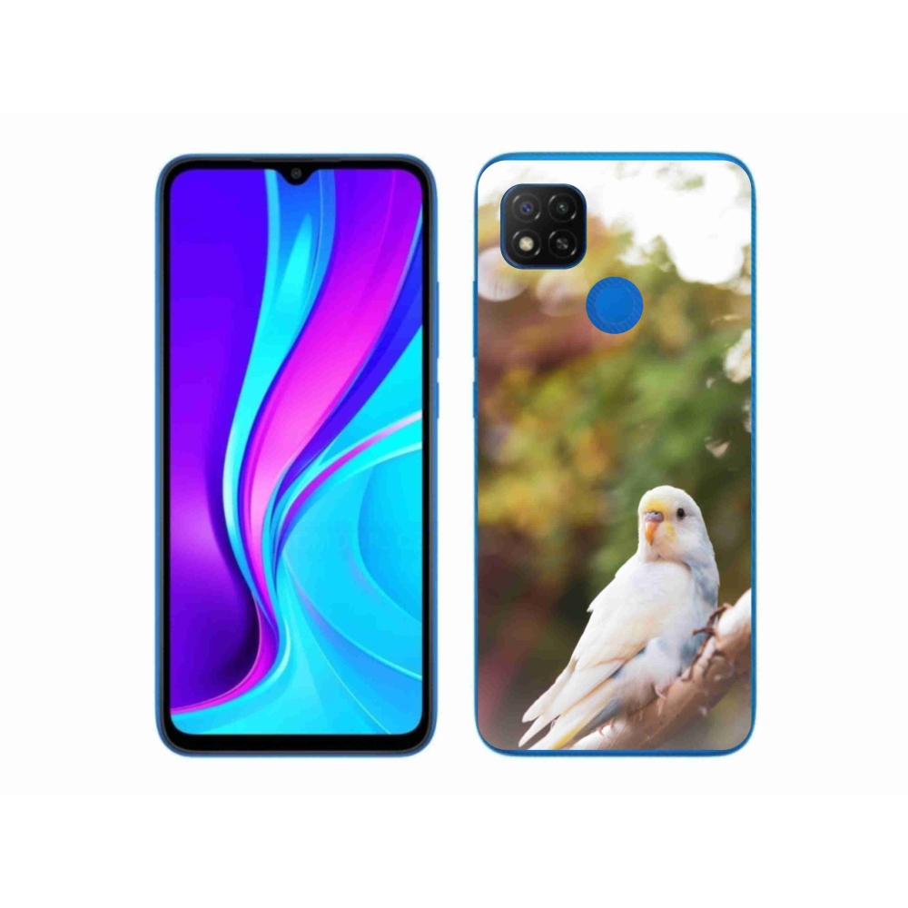 Gelový kryt mmCase na Xiaomi Redmi 9C - andulka bílá