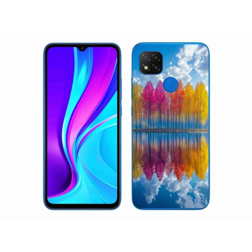 Gelový kryt mmCase na Xiaomi Redmi 9C - barevné stromy