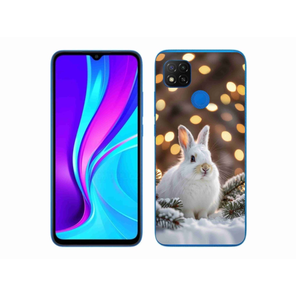 Gelový kryt mmCase na Xiaomi Redmi 9C - bílý zajíc