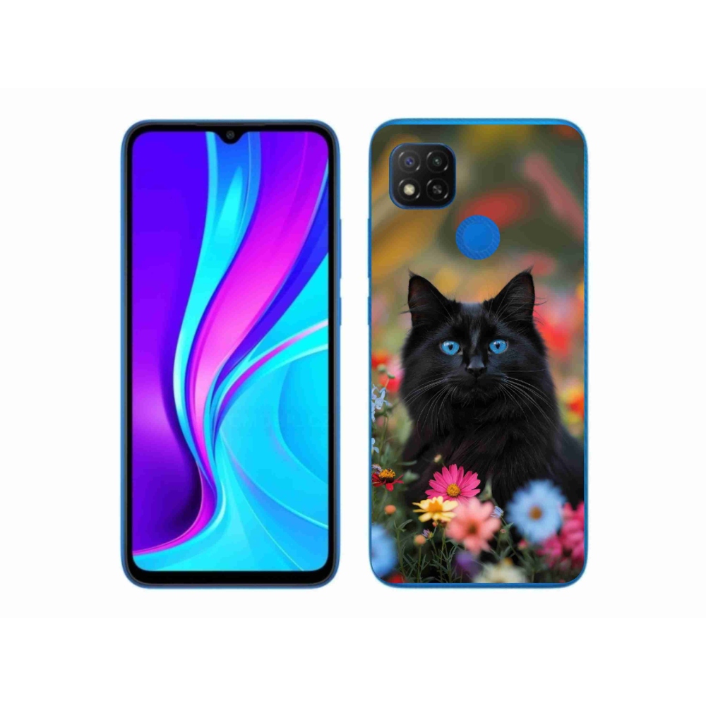 Gelový kryt mmCase na Xiaomi Redmi 9C - černé kotě 4