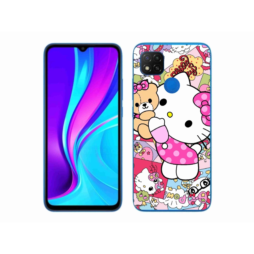 Gelový kryt mmCase na Xiaomi Redmi 9C - cute kitty