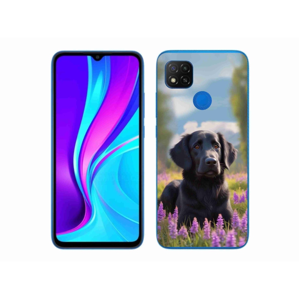 Gelový kryt mmCase na Xiaomi Redmi 9C - elegantní černý retrívr