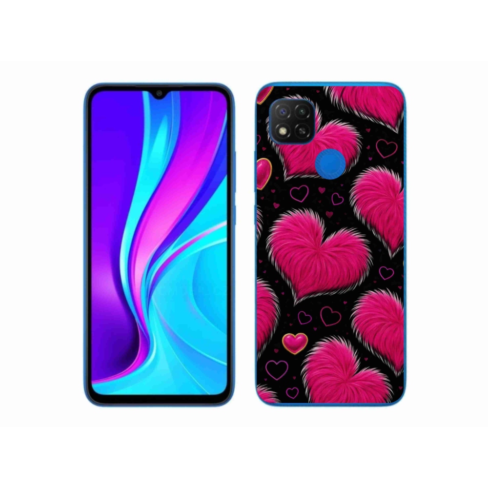 Gelový kryt mmCase na Xiaomi Redmi 9C - hebká srdce