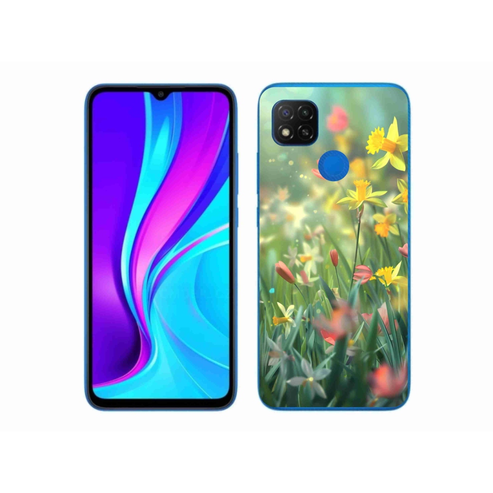 Gelový kryt mmCase na Xiaomi Redmi 9C - jarní květy