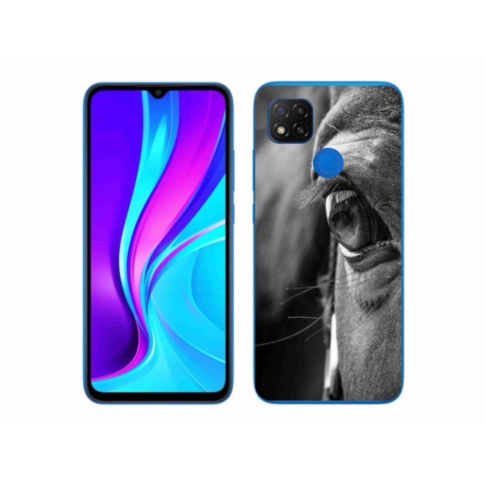 Gelový kryt mmCase na Xiaomi Redmi 9C - koňský pohled