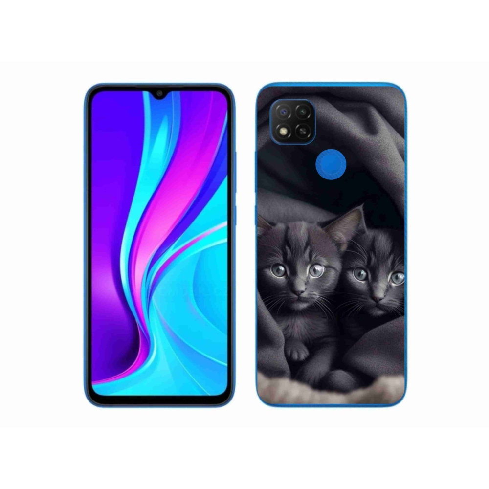 Gelový kryt mmCase na Xiaomi Redmi 9C - kočičí duo