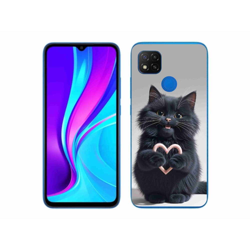 Gelový kryt mmCase na Xiaomi Redmi 9C - kočičí láska 3