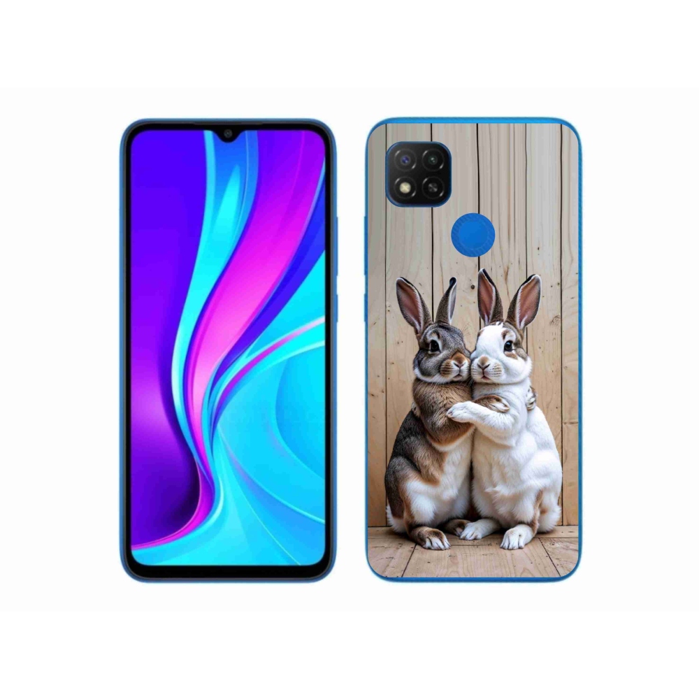 Gelový kryt mmCase na Xiaomi Redmi 9C - králičí pár
