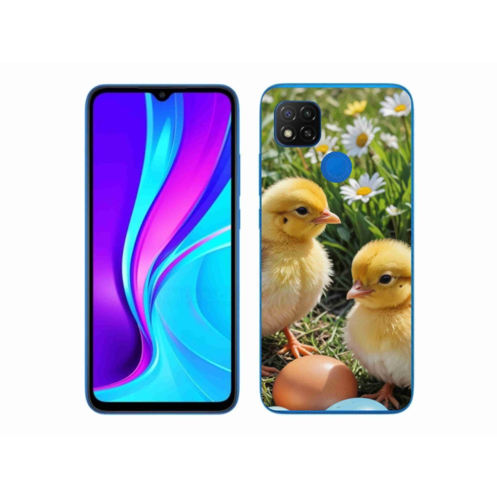 Gelový kryt mmCase na Xiaomi Redmi 9C - kuřátka
