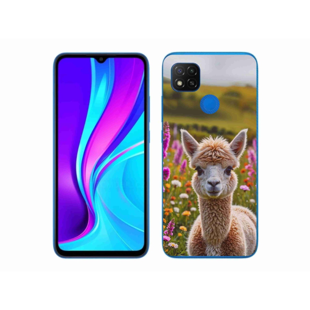 Gelový kryt mmCase na Xiaomi Redmi 9C - lama na louce