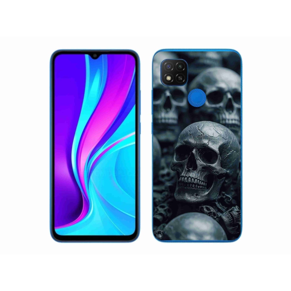 Gelový kryt mmCase na Xiaomi Redmi 9C - lebka 2