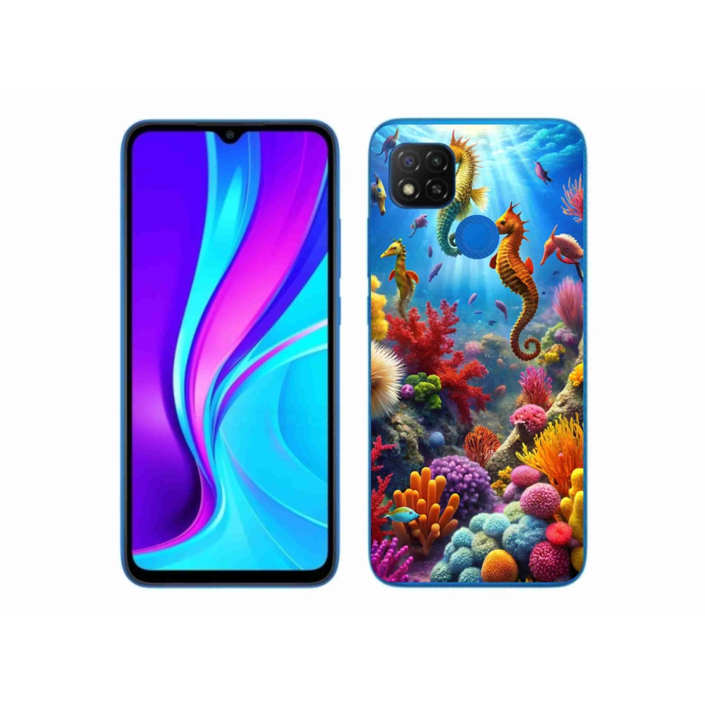 Gelový kryt mmCase na Xiaomi Redmi 9C - mořský svět 3