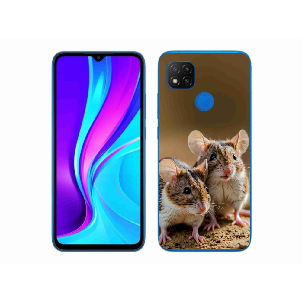 Gelový kryt mmCase na Xiaomi Redmi 9C - myší duo
