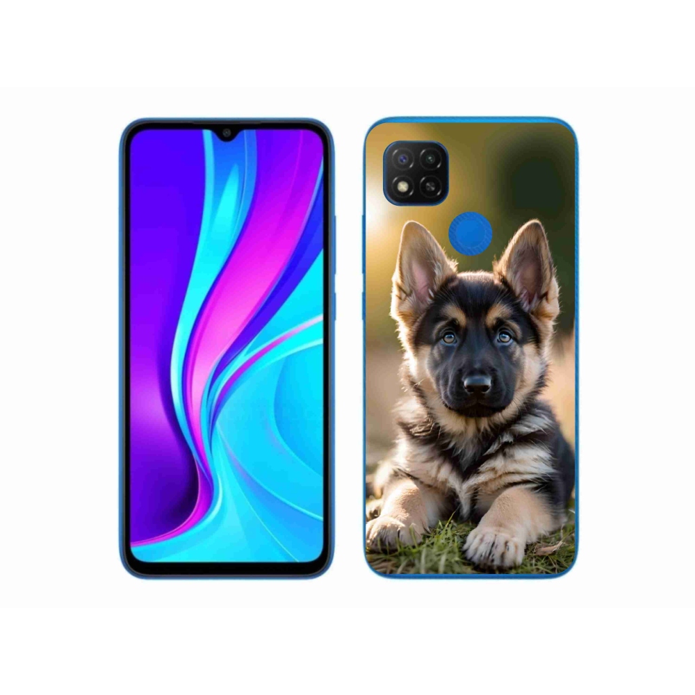 Gelový kryt mmCase na Xiaomi Redmi 9C - německý ovčák v přírodě