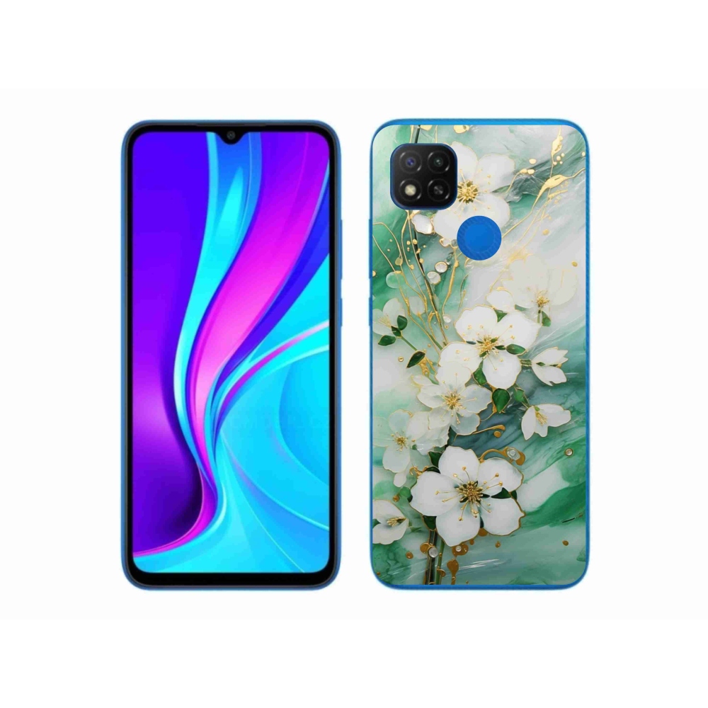 Gelový kryt mmCase na Xiaomi Redmi 9C - něžné květy