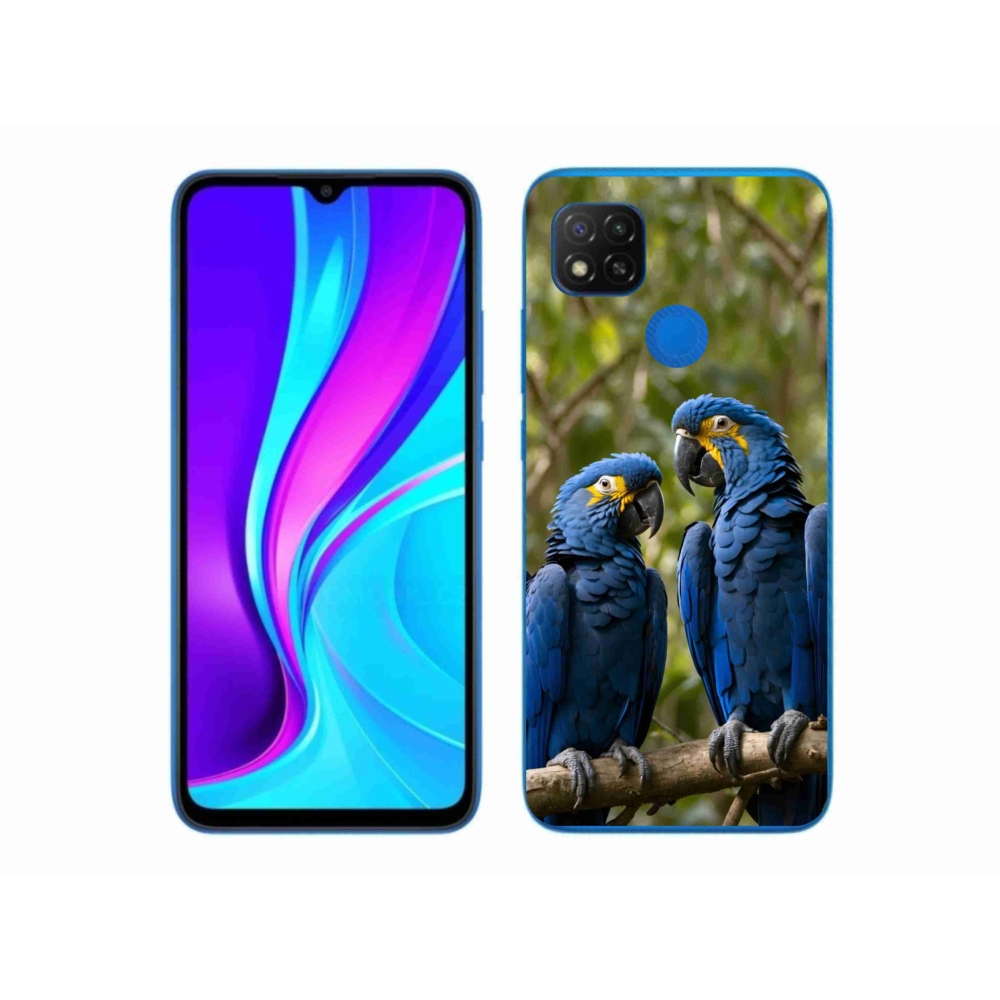 Gelový kryt mmCase na Xiaomi Redmi 9C - papouščí duo
