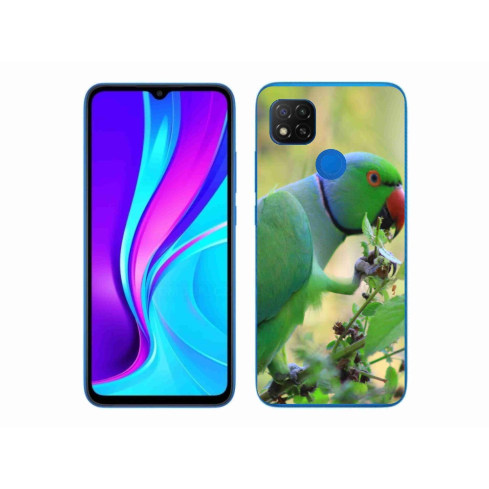 Gelový kryt mmCase na Xiaomi Redmi 9C - papoušek alexandr