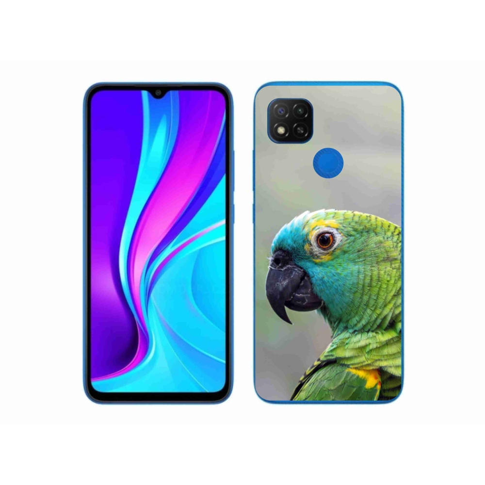 Gelový kryt mmCase na Xiaomi Redmi 9C - papoušek amazoňan