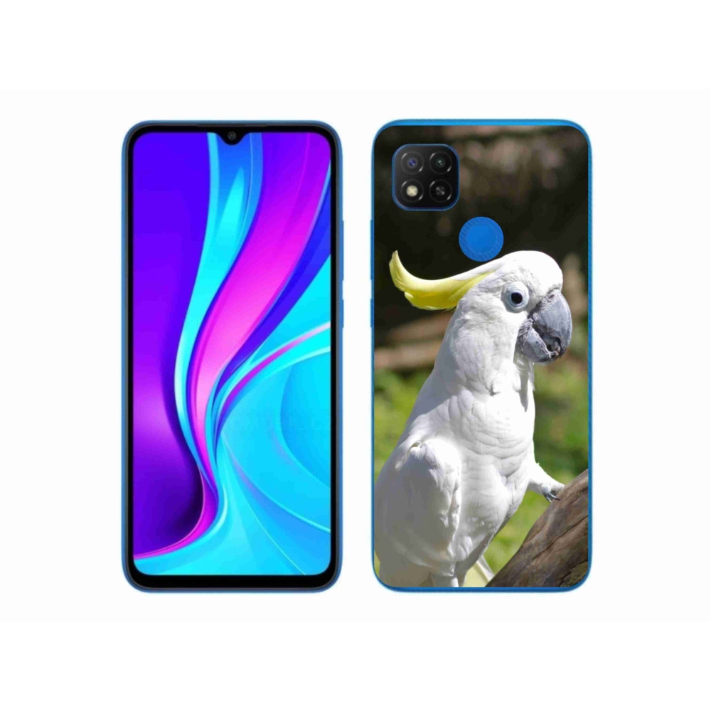 Gelový kryt mmCase na Xiaomi Redmi 9C - papoušek kakadu 2