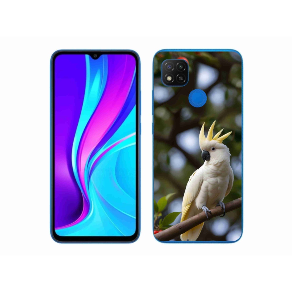 Gelový kryt mmCase na Xiaomi Redmi 9C - papoušek kakadu 3