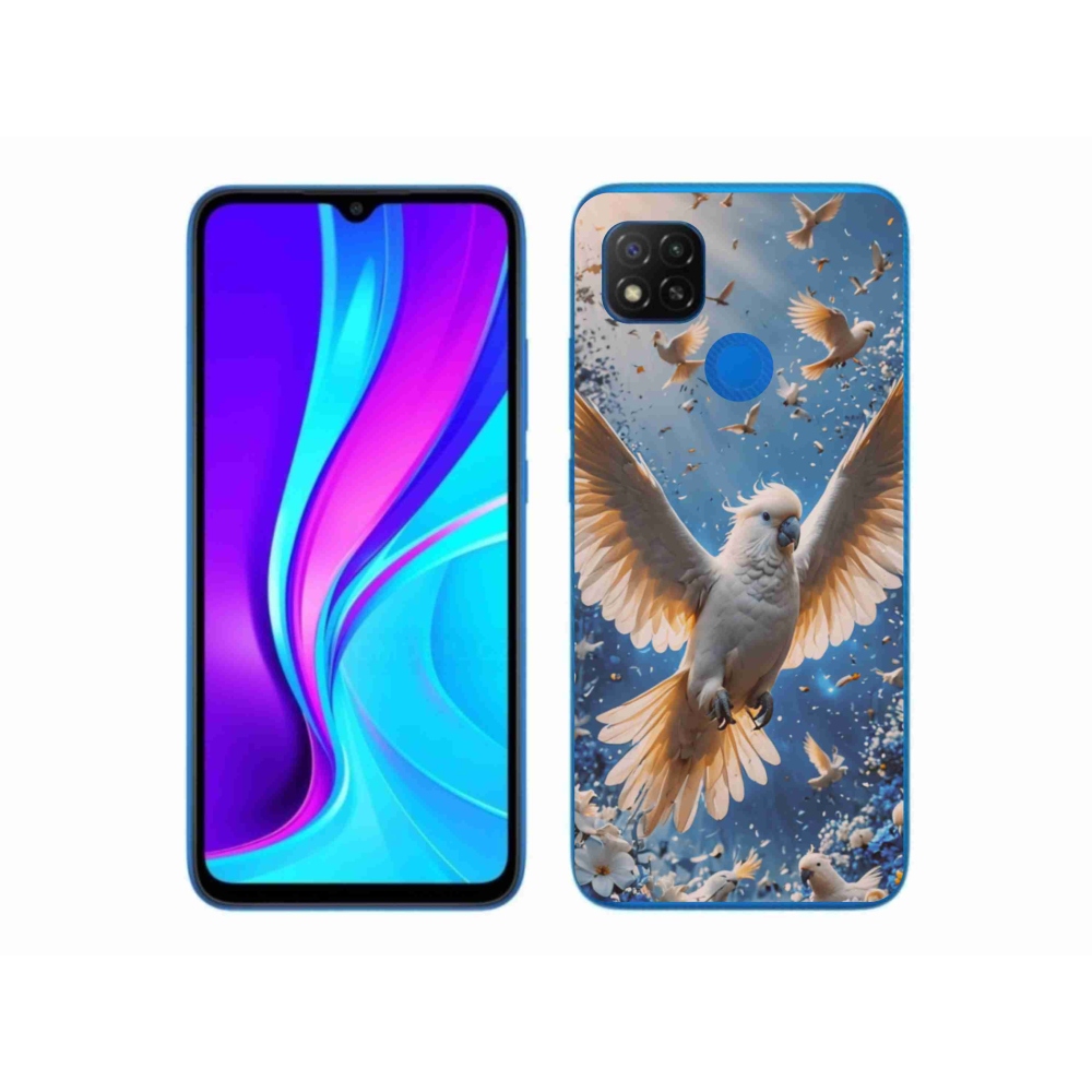 Gelový kryt mmCase na Xiaomi Redmi 9C - papoušek kakadu