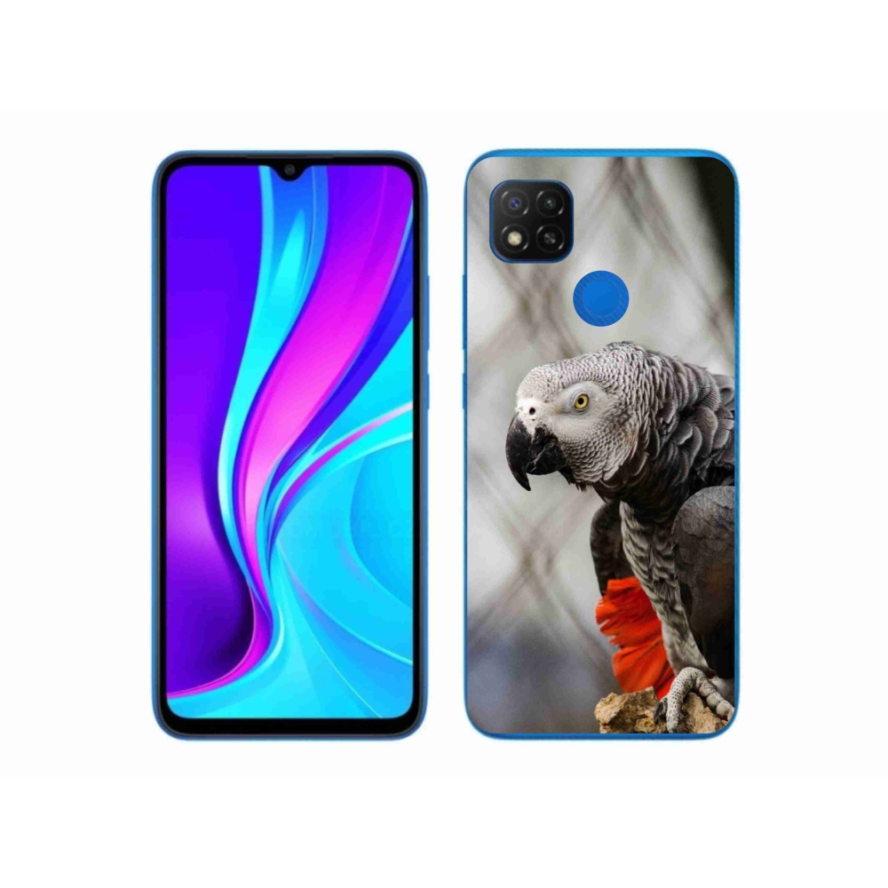 Gelový kryt mmCase na Xiaomi Redmi 9C - papoušek žako 3