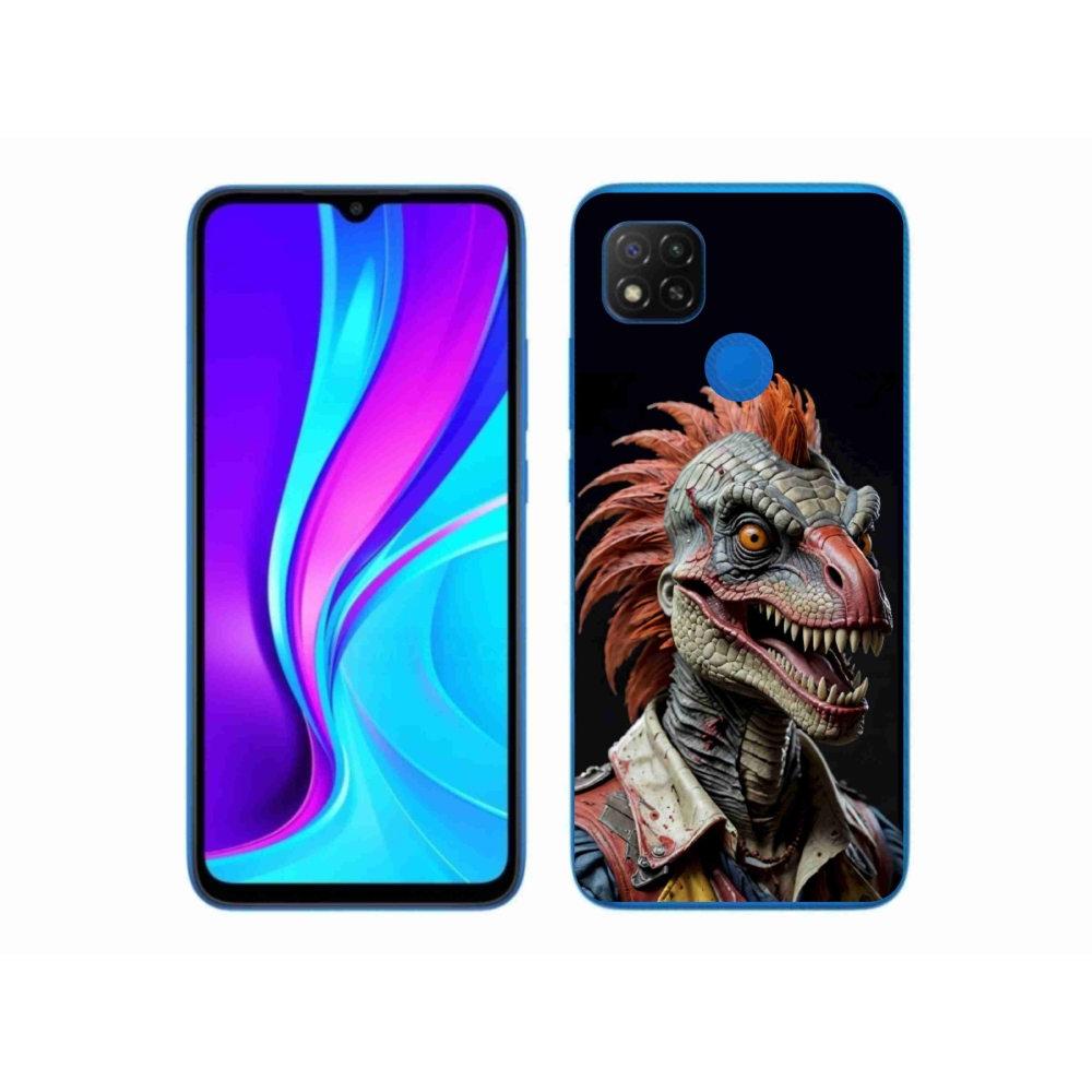 Gelový kryt mmCase na Xiaomi Redmi 9C - punk dinosaurus