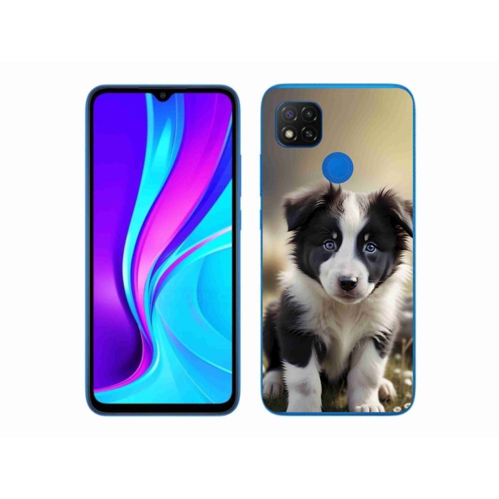 Gelový kryt mmCase na Xiaomi Redmi 9C - roztomilá border kolie