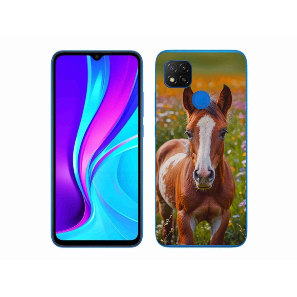 Gelový kryt mmCase na Xiaomi Redmi 9C - roztomilé hříbě