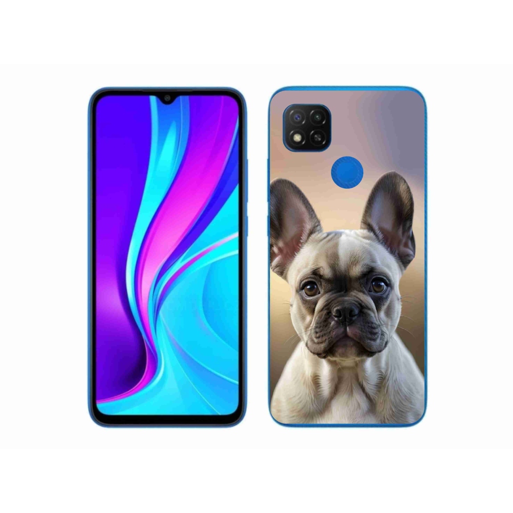 Gelový kryt mmCase na Xiaomi Redmi 9C - roztomilý francouzský buldoček