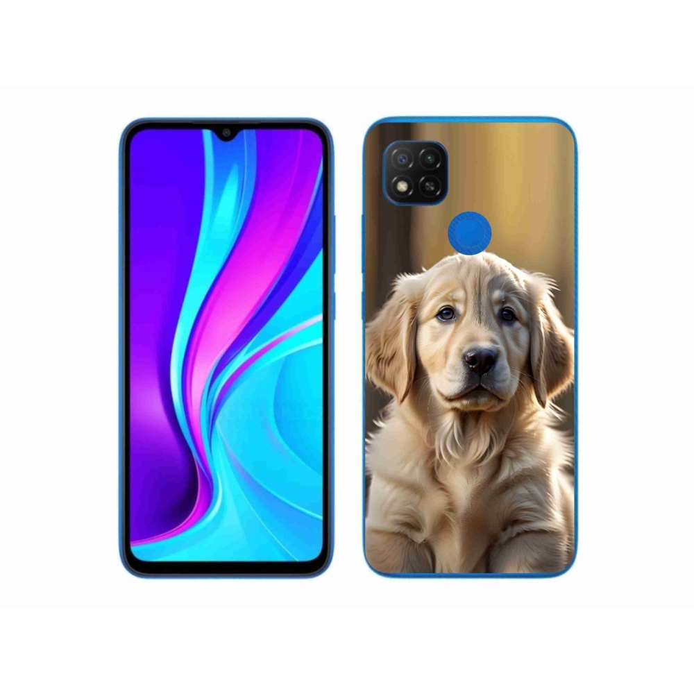 Gelový kryt mmCase na Xiaomi Redmi 9C - roztomilý zlatý retrívr