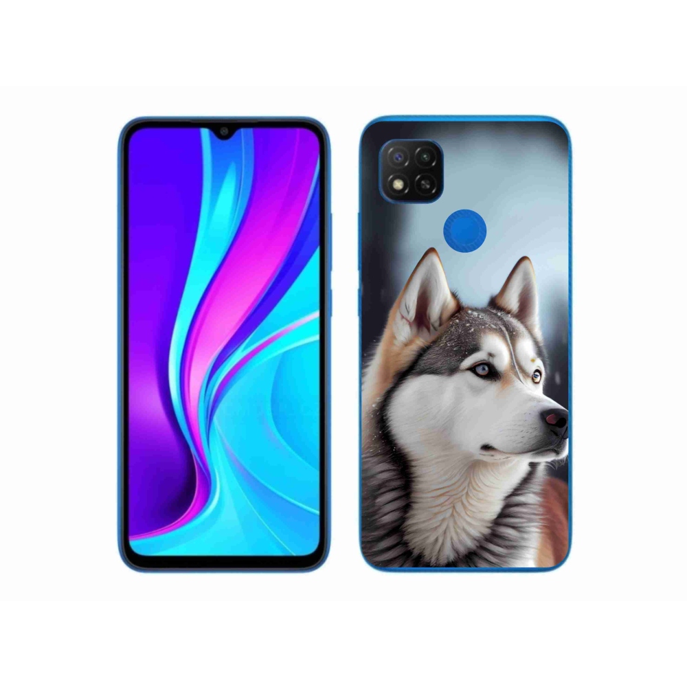 Gelový kryt mmCase na Xiaomi Redmi 9C - sibiřský husky