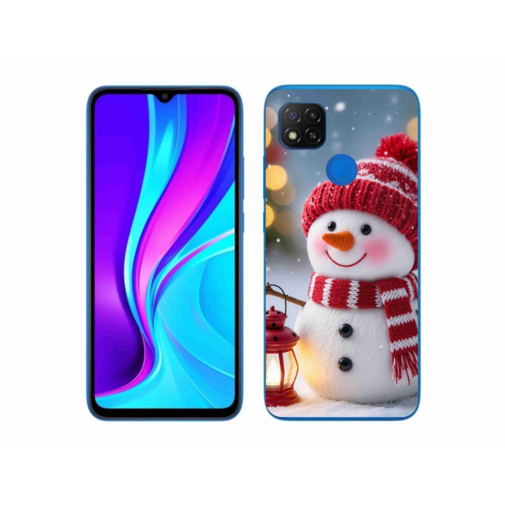 Gelový kryt mmCase na Xiaomi Redmi 9C - sněhulák 2