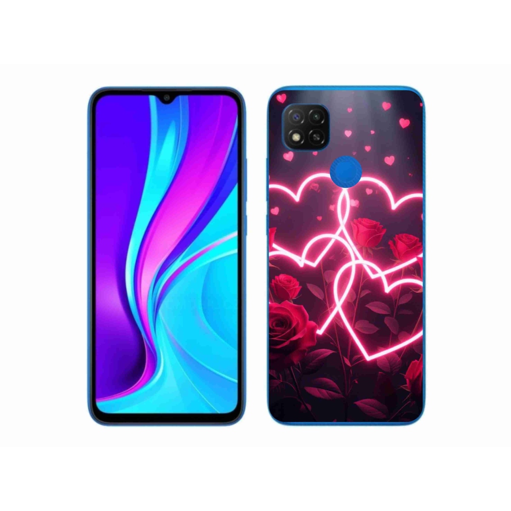 Gelový kryt mmCase na Xiaomi Redmi 9C - srdce lásky
