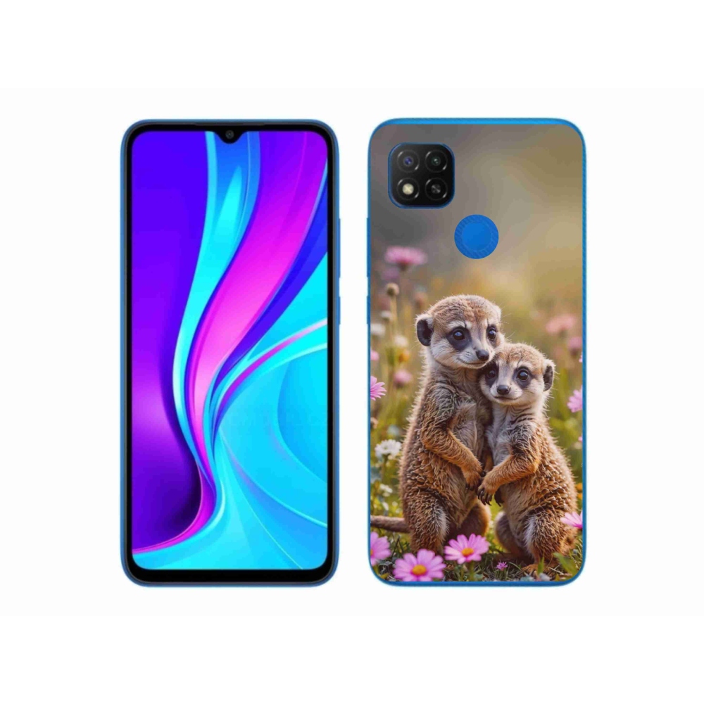 Gelový kryt mmCase na Xiaomi Redmi 9C - surikatí duo