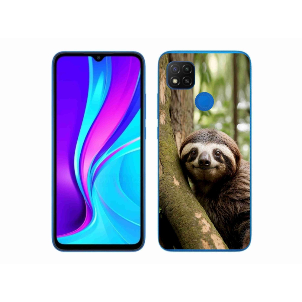 Gelový kryt mmCase na Xiaomi Redmi 9C - usměvavý lenochod
