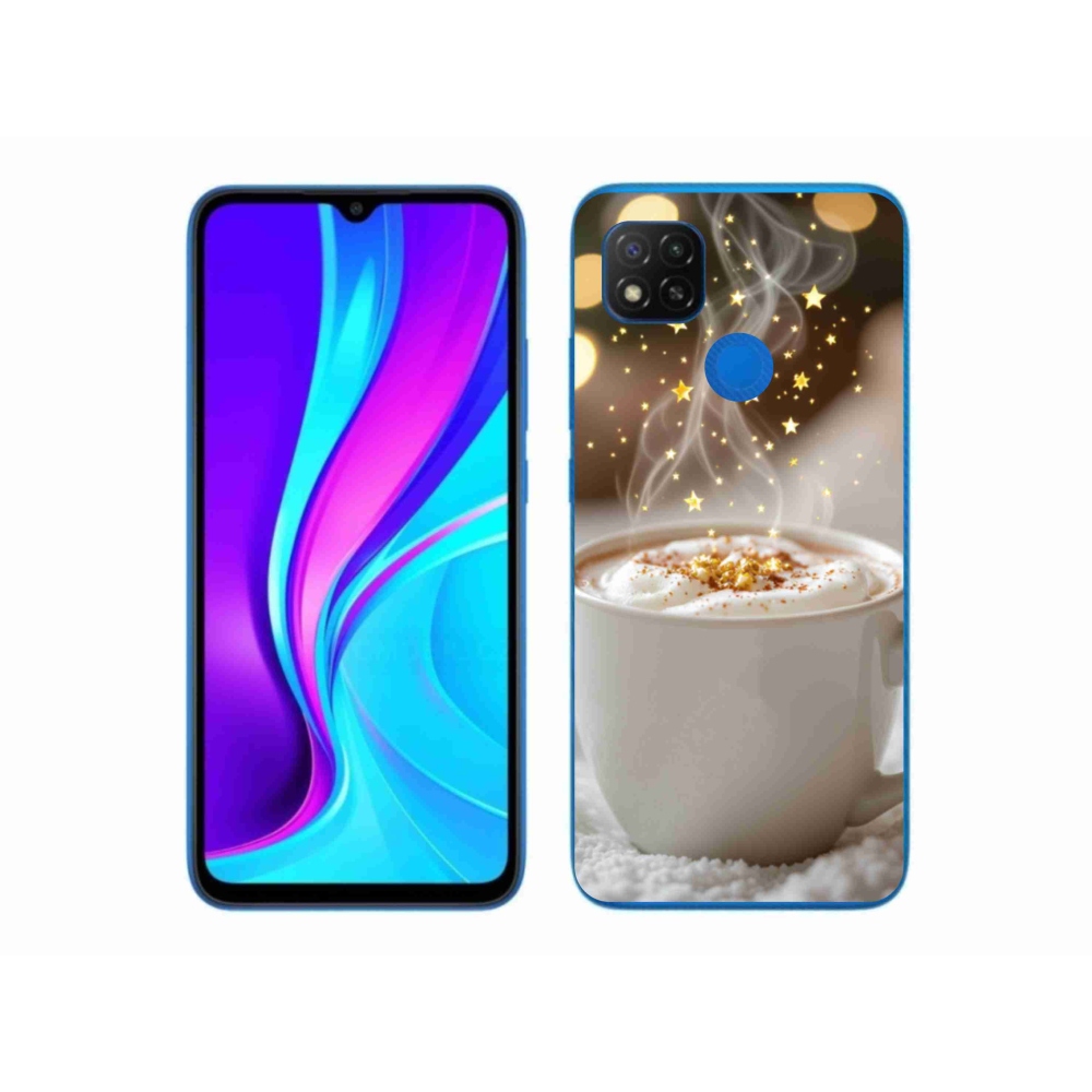 Gelový kryt mmCase na Xiaomi Redmi 9C - vánoční horký nápoj