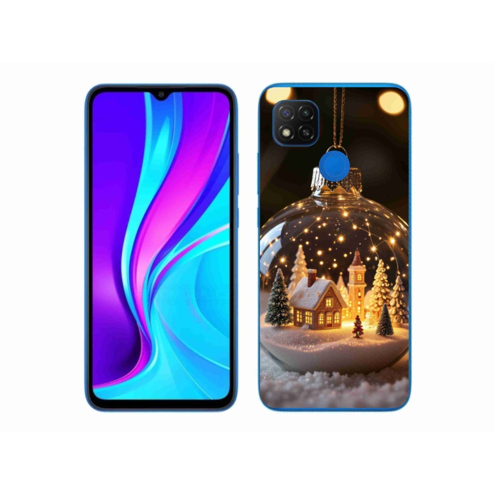Gelový kryt mmCase na Xiaomi Redmi 9C - vánoční koule 3