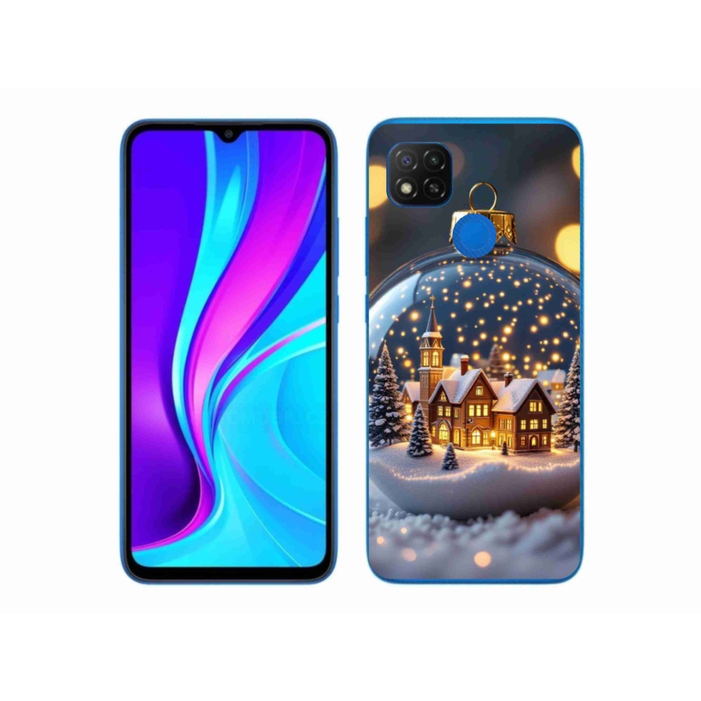 Gelový kryt mmCase na Xiaomi Redmi 9C - vánoční koule 4